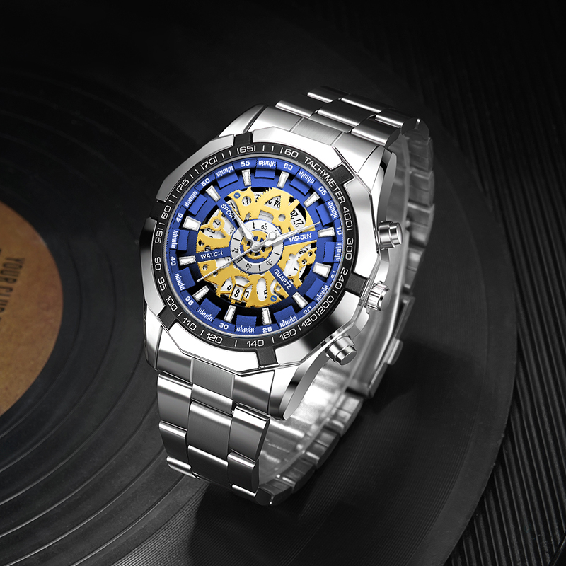 Smartwatch Luxury Watches - Роскошные модные мужские часы-скелетоны с подсветкой,