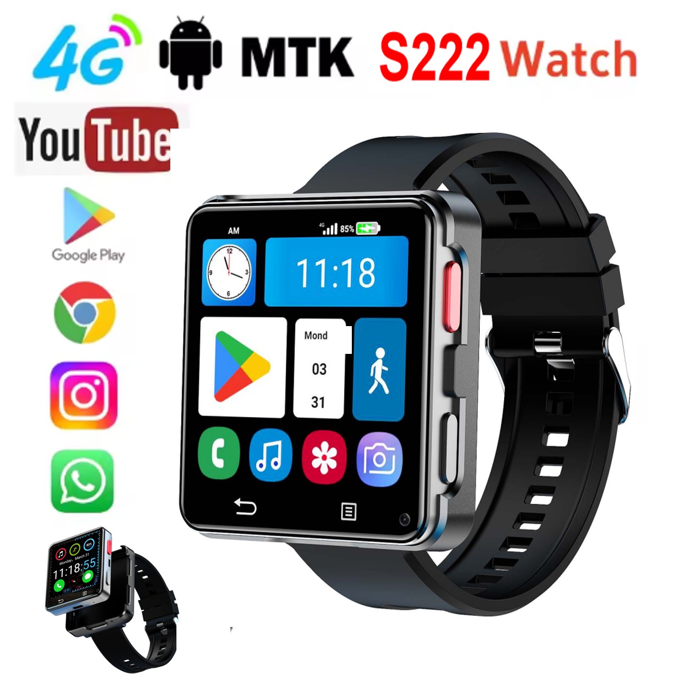 Watch Smartwatch - Умные часы S222 с поддержкой 4G