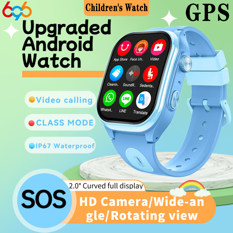 Детские смарт-часы 4G с GPS, W – обзор и цена Smartwatch Watches For Girls Kids